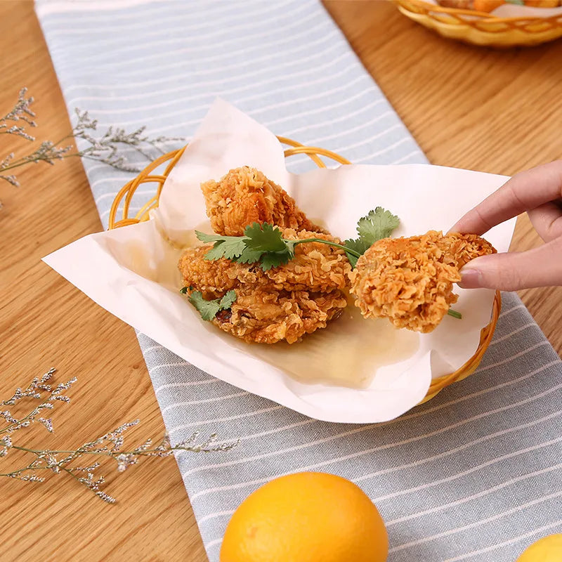 FaSoLa Raw Wood Pulp Fried Food Oil Absorbing Paper Strong Adsorption of Oil and Water Not Infiltration Kitchen Fried Oil Absorbing Paper