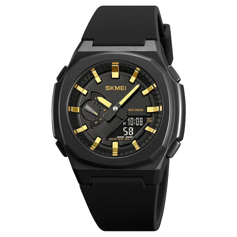 sports solid color buckle electronic men's watches