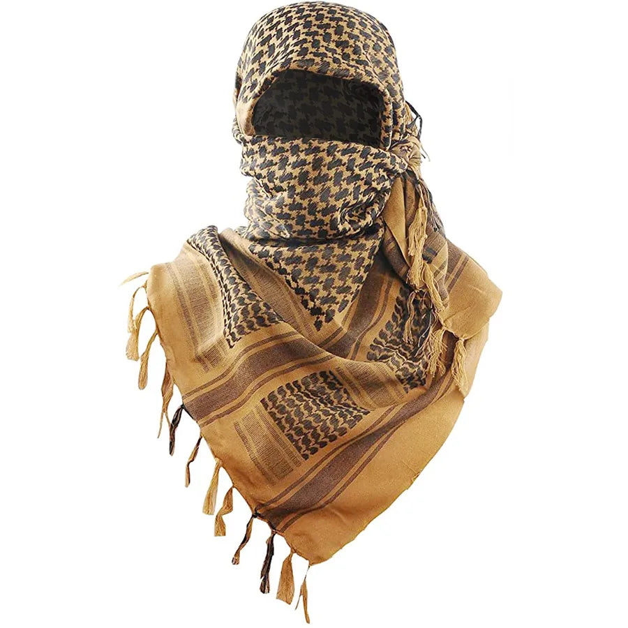 Desert Tactical scarf pure cotton men and women same military headscarf motorcycle colorful egg CS mask Arab headscarf