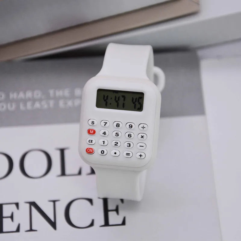 New Children's Watch Student Party Watch Electronic Calculator Watch Date Calculator Digital Multifunctional Electronic Watch
