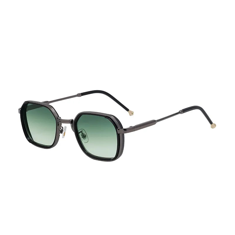 Retro Classic Style Geometric Pc Square Full Frame Men's Sunglasses