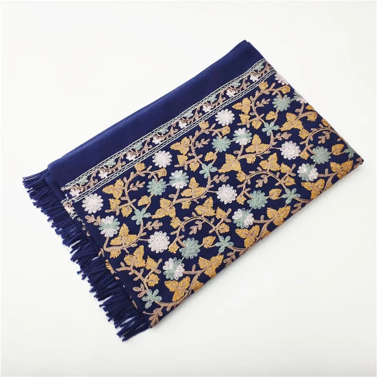 Women's Retro Ethnic Style Printing Imitation cashmere Scarf