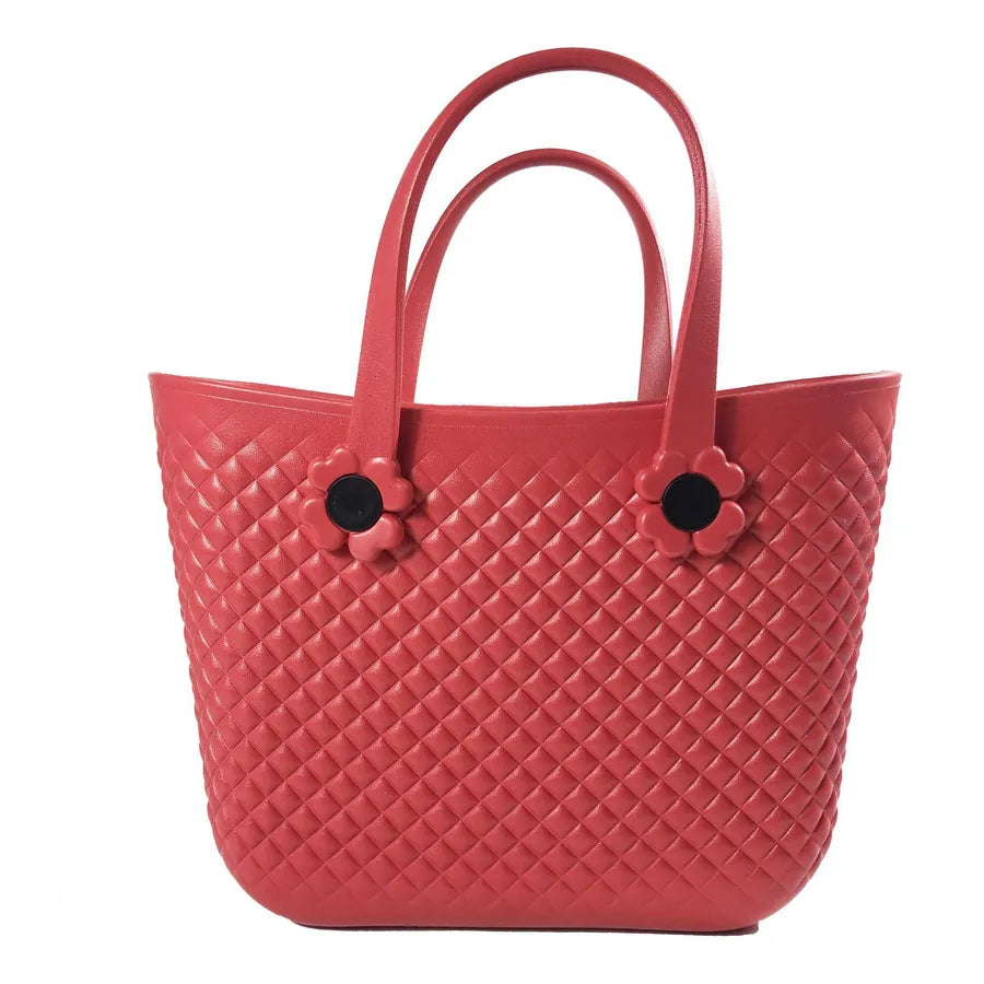 Women's Oversized EVA Solid Color Classic Style Square Open Handbag