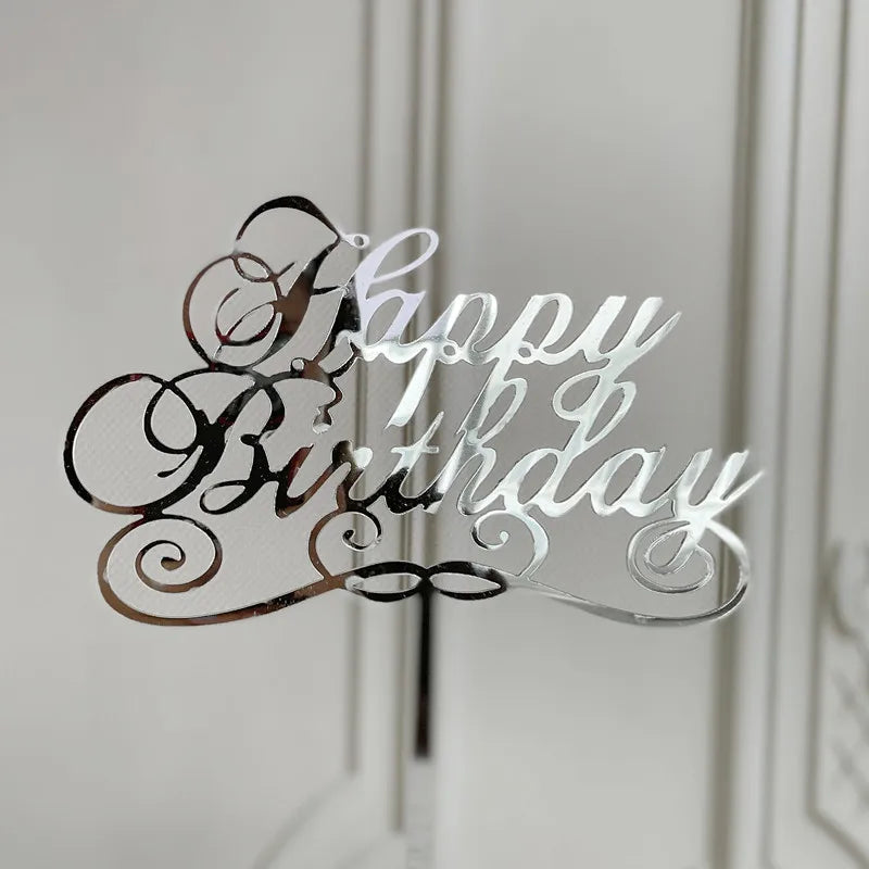 birthday letter arylic party cake decorating supplies