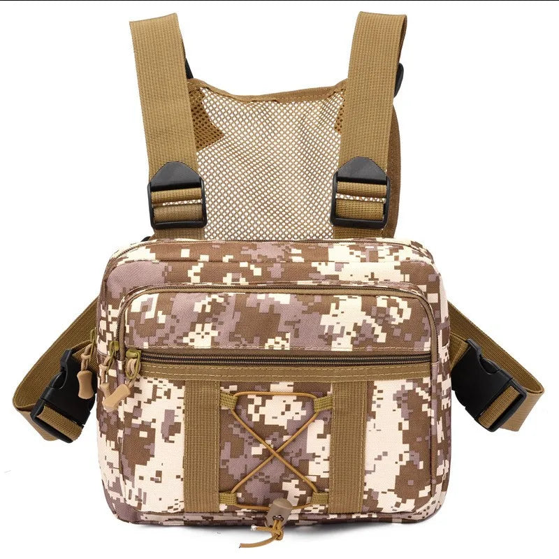 Tactical Chest Bag New Sports Vest Chest Bag Camouflage Fashionable Outdoor Tooling Vest Tactical Backpack