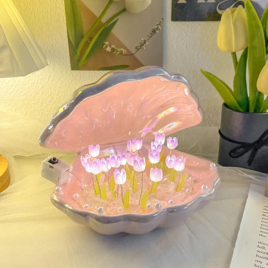 Simple Style Shell tulips ceramics Lighting Accessories