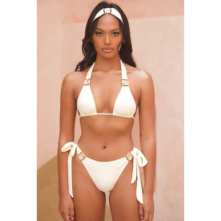 Women's Gradient Color Solid Color 2 Pieces Set Bikinis Swimwear