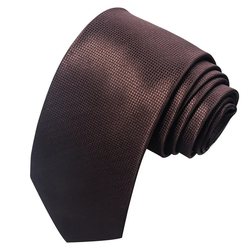 business formal solid color cashew nuts flower polyester yarn men's tie