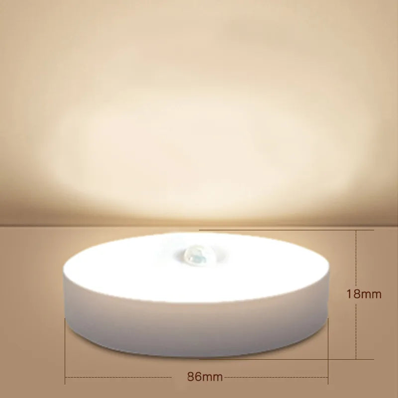 led Intelligent Human Body Induction Wireless Magnetic Long Nightlight Rechargeable Kitchen Wardrobe Cabinet Wine Cabinet Bedroom