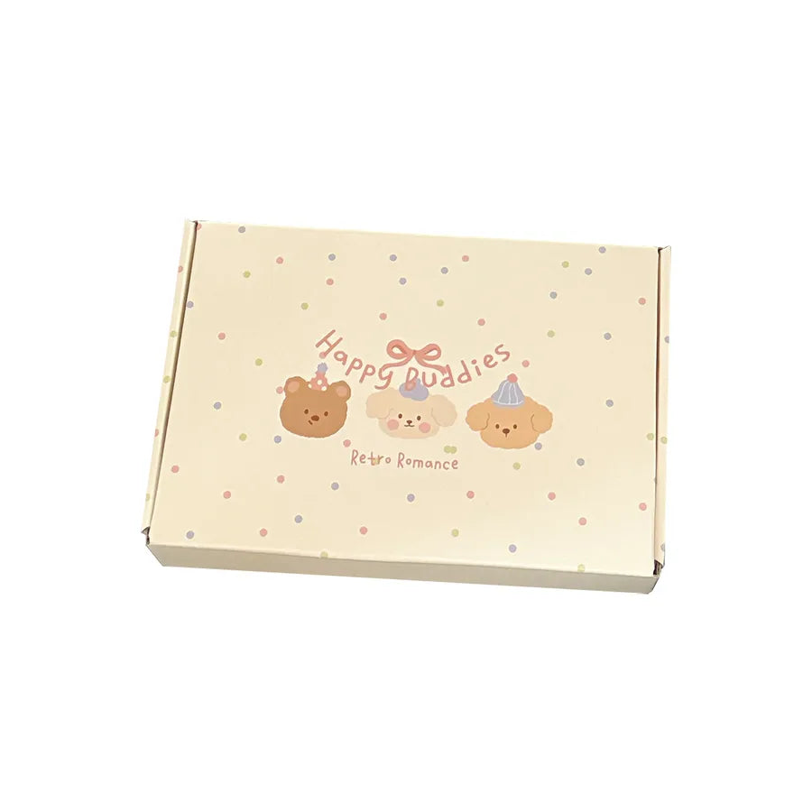 5 PCS/Package Paper Card Cute Party Birthday Animal Cartoon Multicolor Box