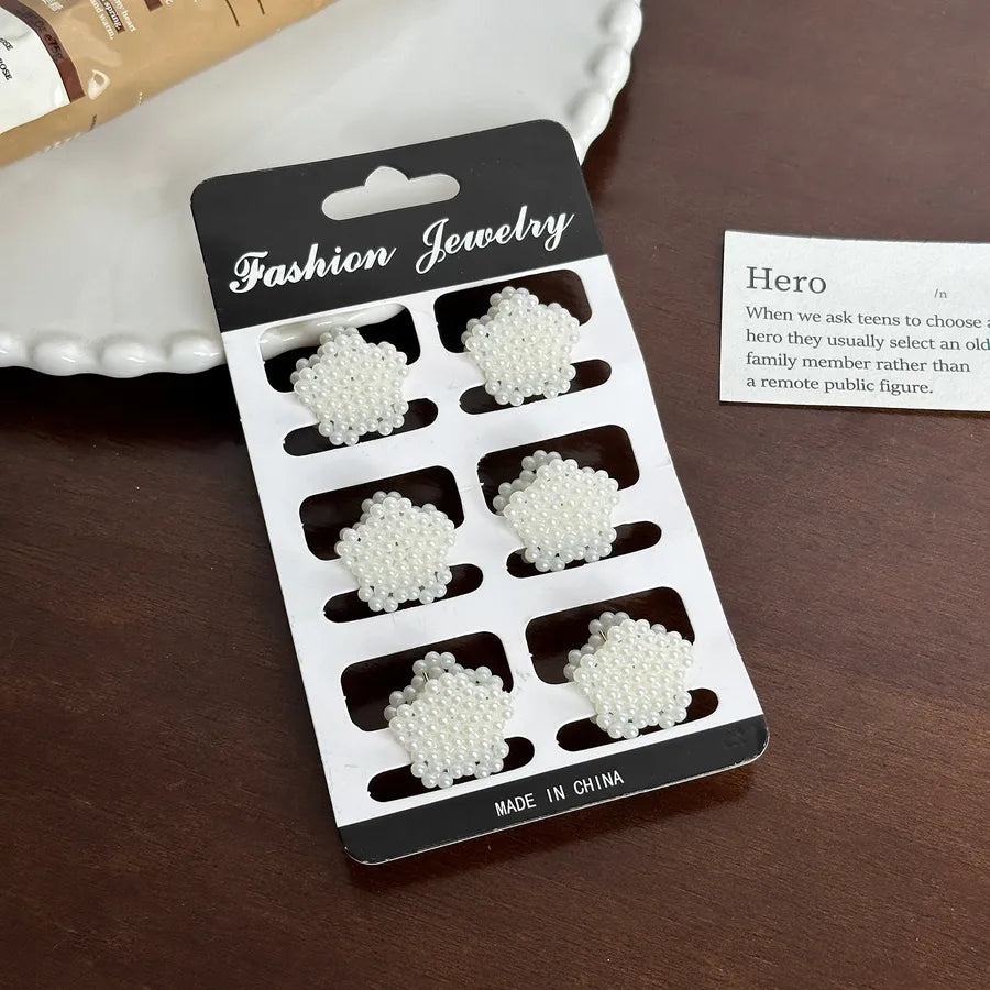 Duowei Jewelry New Version Mini Pearl Hair Accessories Small Elegant Hair Accessories Versatile Bangs Hair Clips Shower Hair Clips
