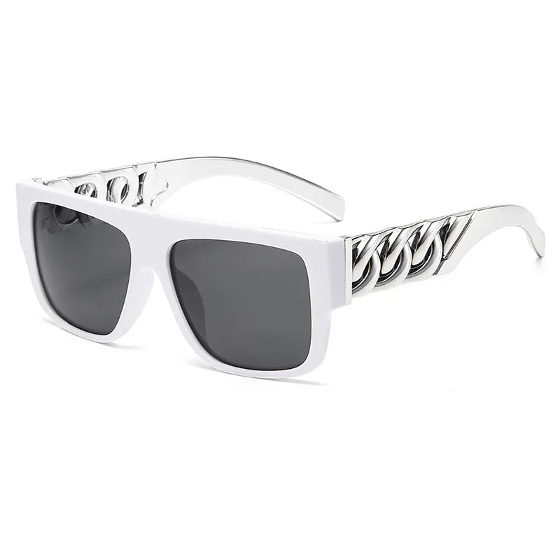 ig style punk geometric ac square full frame men's sunglasses