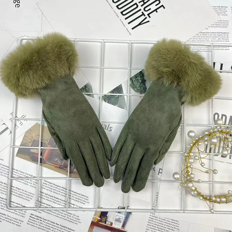 women's elegant sweet solid color gloves 1 pair