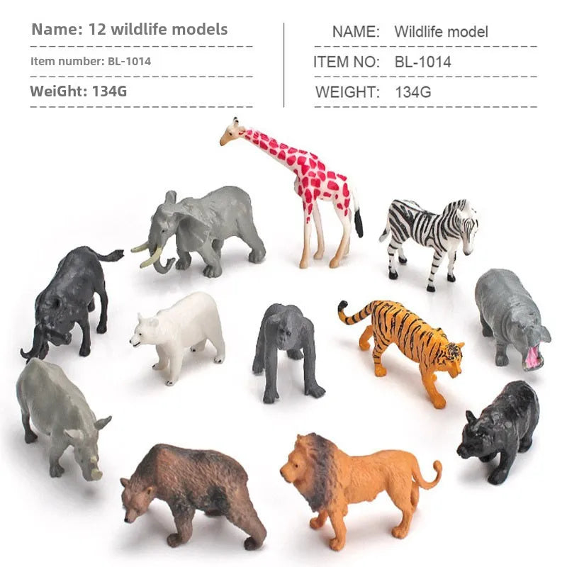 simulation mini farm poultry chicken duck goose cow gold small animal miniature model sand table ornaments wholesale