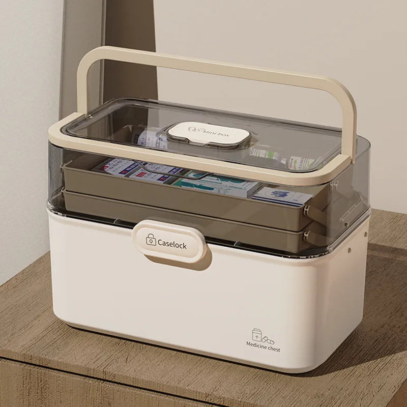 Medicine box Family medicine box household large capacity children's medicine multi-layer medical storage box first aid box small medicine box