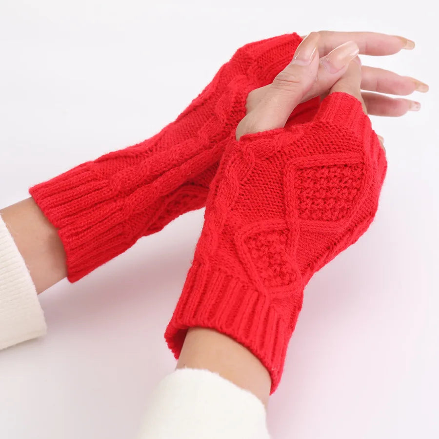 women's streetwear solid color gloves 1 pair