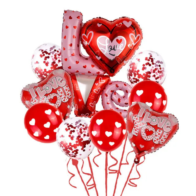 Valentine'S Day IG Style Letter Heart Shape Aluminum Film Party Festival Balloons