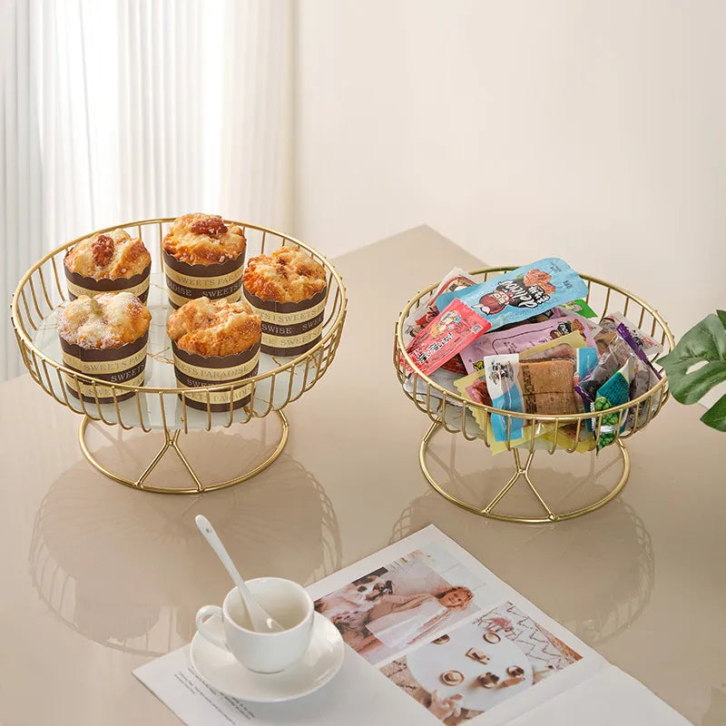 Nordic  Style Fruit Plate Home Snack Plate Table Fruit Basket Living Room Fruit Tray Counter Decorative Candy Plate