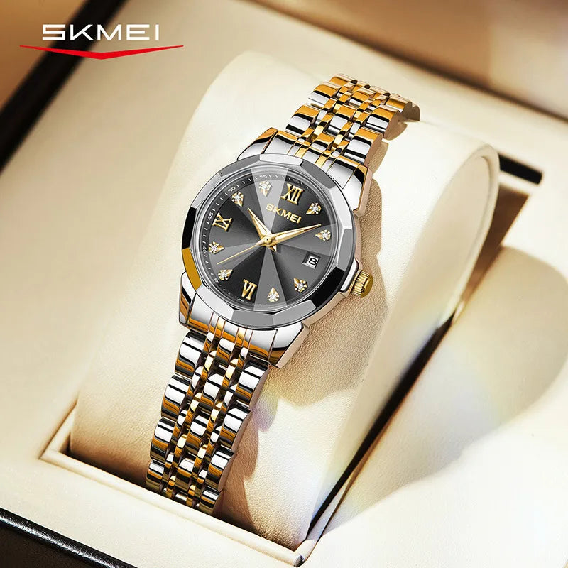 Business Geometric Butterfly Double Snap Quartz Women's Watches