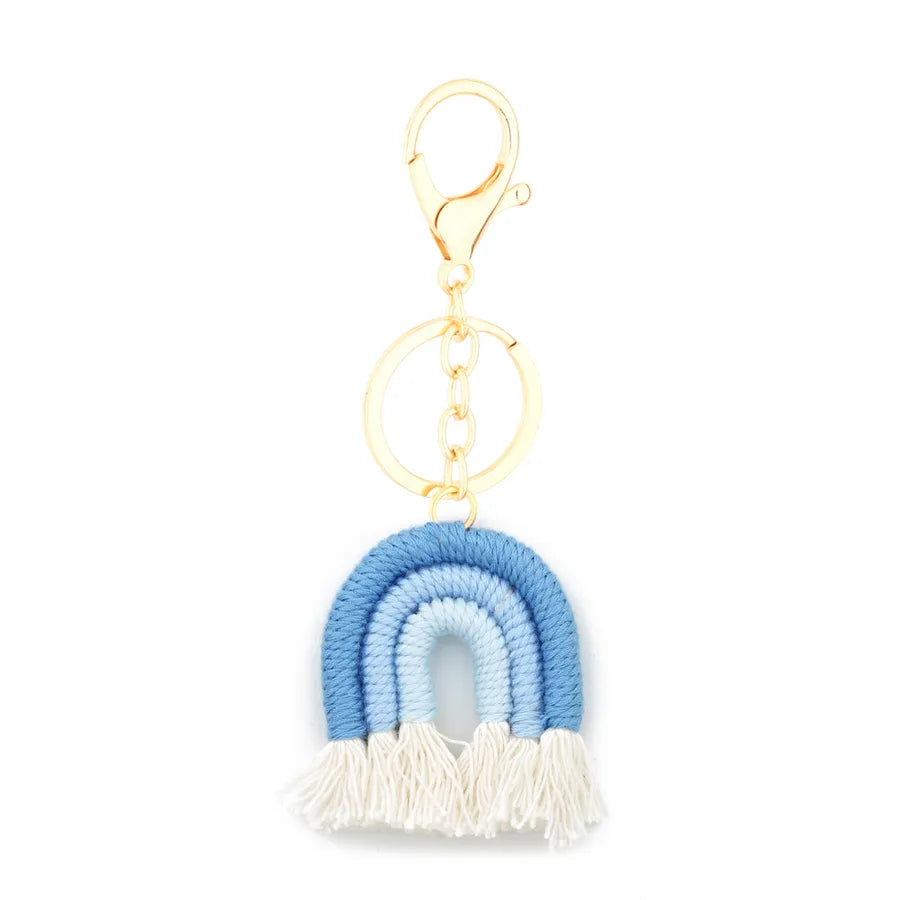 Casual Cute Rainbow Alloy Bag Pendant Keychain
