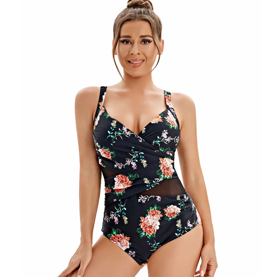 Women's Simple Style Leopard 1 Piece One Piece Swimwear