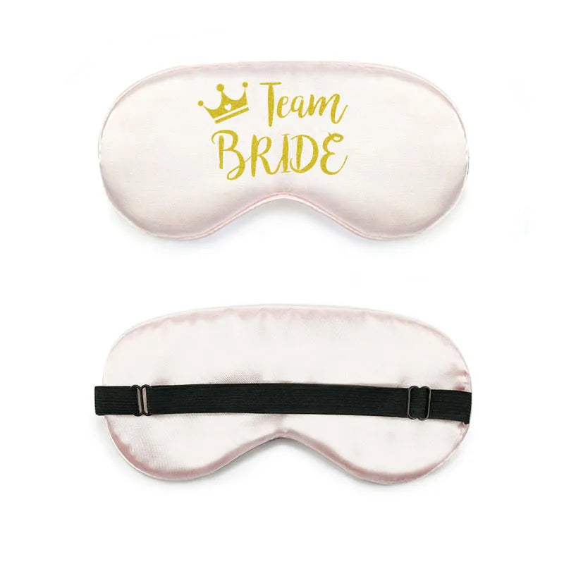 bride and bridesmaid artificial silk eye shield adjustable elastic wedding game bridesmaid gift