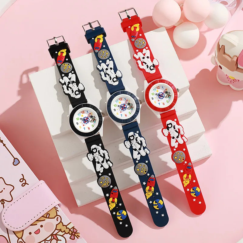 New color shell watch children's promotional gifts quartz watch ins wind boys and girls color cartoon watch wholesale