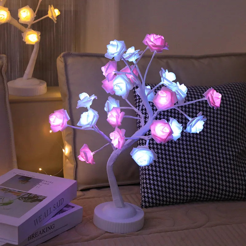 Casual Romantic Simple Style Floral Plastic Indoor Party Night Lights Led Lights Night Lights