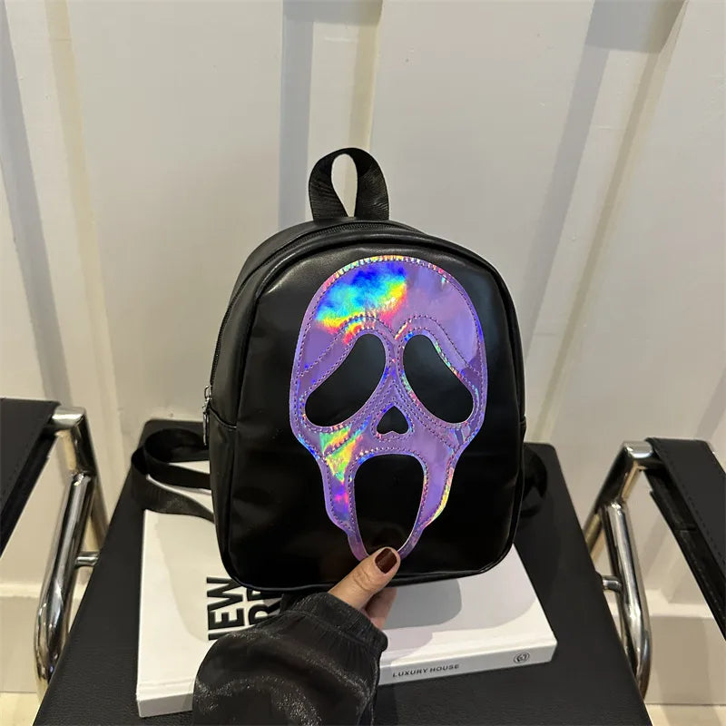 Fashionable Skull Head Women's Crossbody Bag Casual Halloween Shoulder Bag Urban Minimalist Style Wear Resistant Special Material