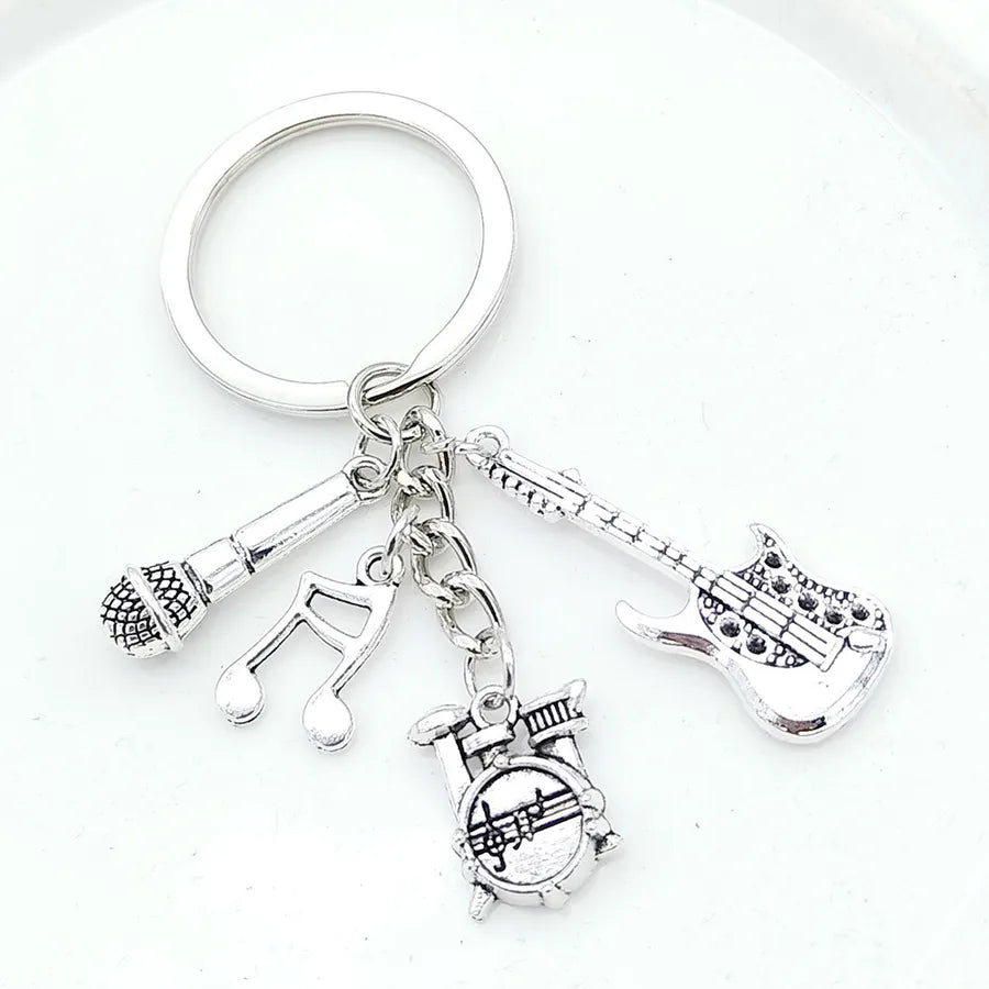 Simple Style Classic Style Solid Color Alloy Plating Keychain