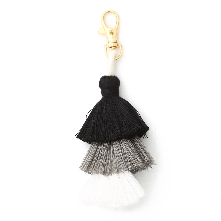Vacation Simple Style Multicolor Alloy Cloth Keychain