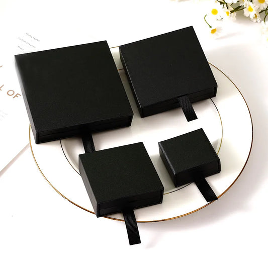 1 Piece Paper Luxurious Daily Date Solid Color Jewelry Boxes