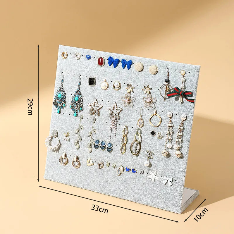 1 Piece Flannel Simple Style L Shape Jewelry Display
