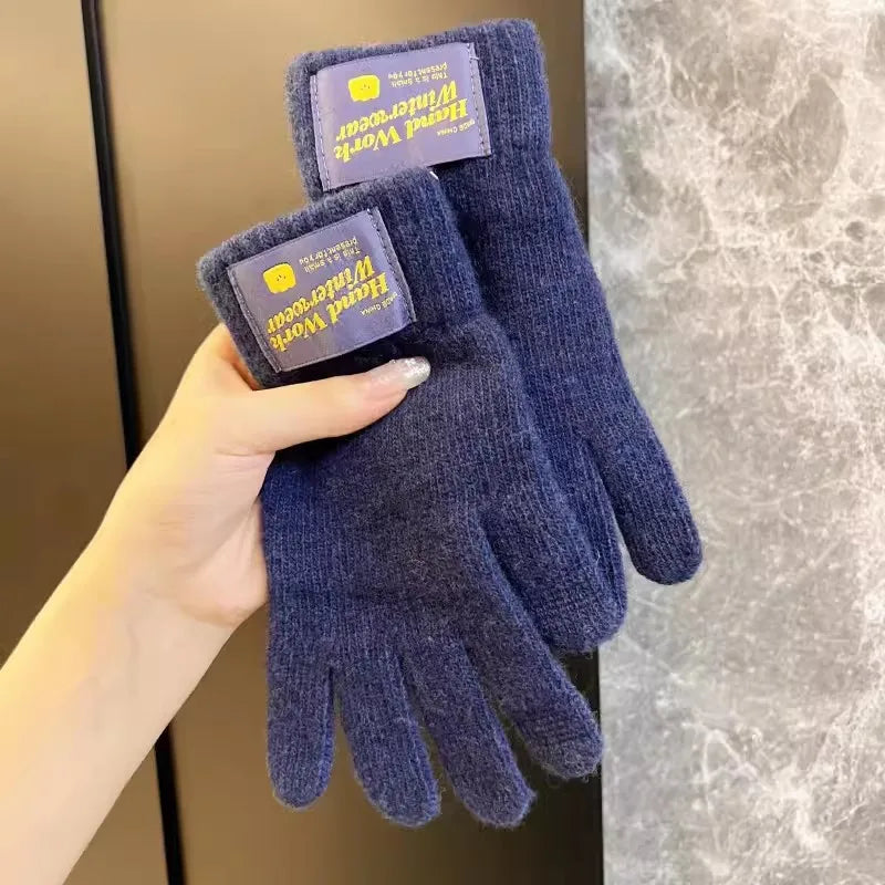 unisex simple style solid color gloves 1 set
