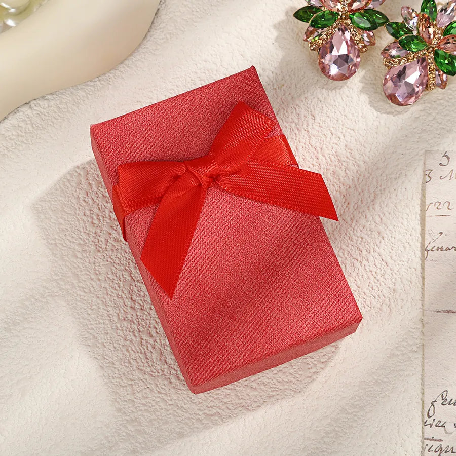 1 Piece Paper Retro Daily Solid Color Jewelry Boxes