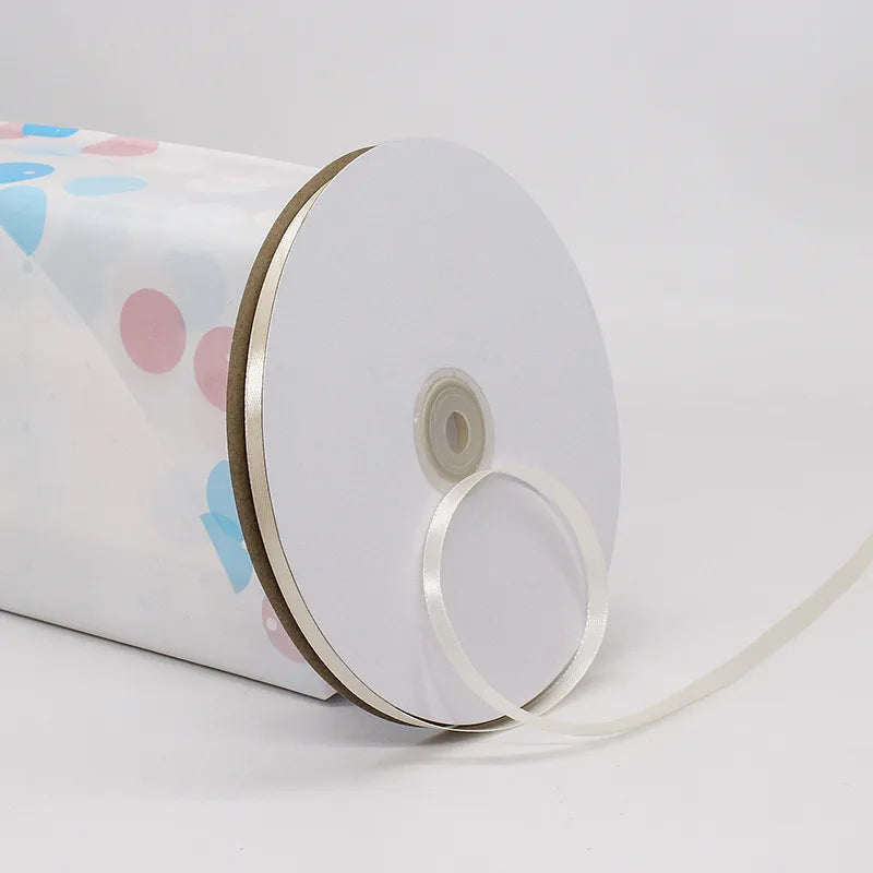 Classic Style Solid Color Polyester Wedding Birthday Party Supplies Gift Wrapping Supplies 1 Roll