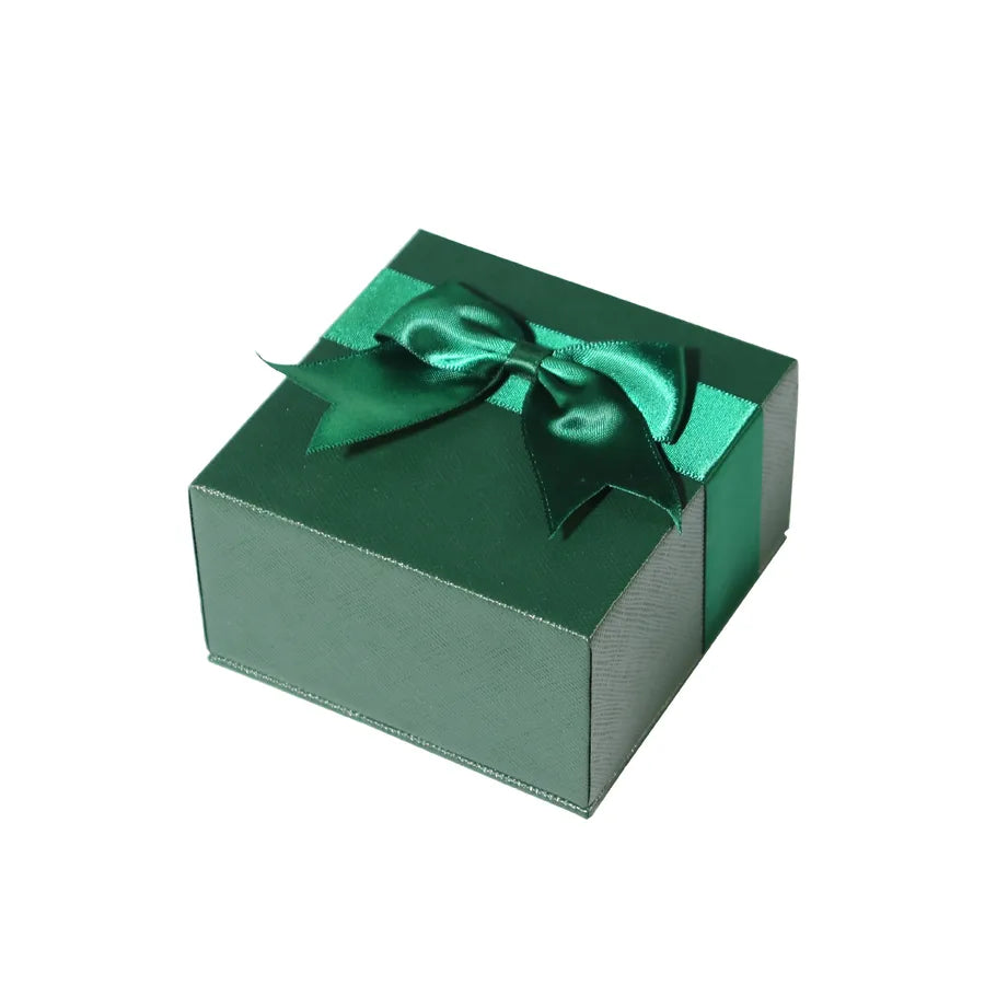 1 Piece Paper Simple Style Daily Solid Color Bow Knot Jewelry Boxes
