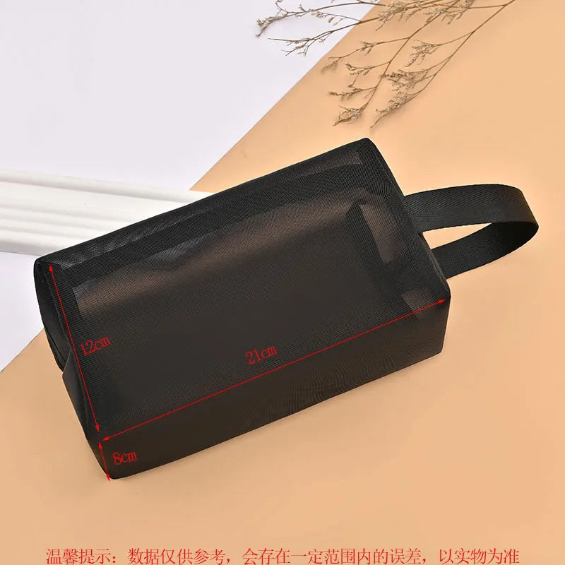 women's small all seasons nylon heart shape fashion square zipper cosmetic bag