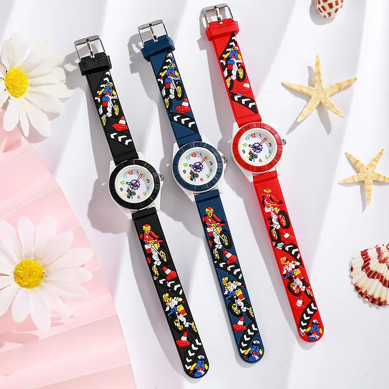 New color shell watch children's promotional gifts quartz watch ins wind boys and girls color cartoon watch wholesale