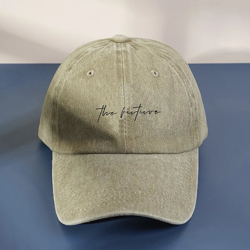 Unisex Retro Classic Style Letter Curved Eaves Baseball Cap
