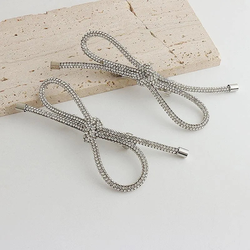 Elegant Sweet Women's Bow Knot Alloy Hair Clip