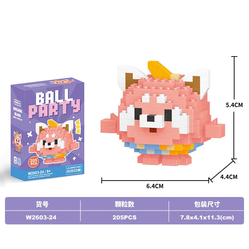 Children Unisex Animal Cartoon Plastic Building Toys