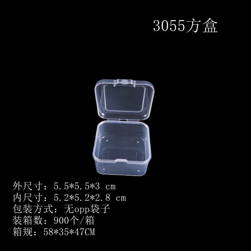 Transparent plastic packaging box hardware tools sample display box parts packaging box accessories Finishing Card storage box