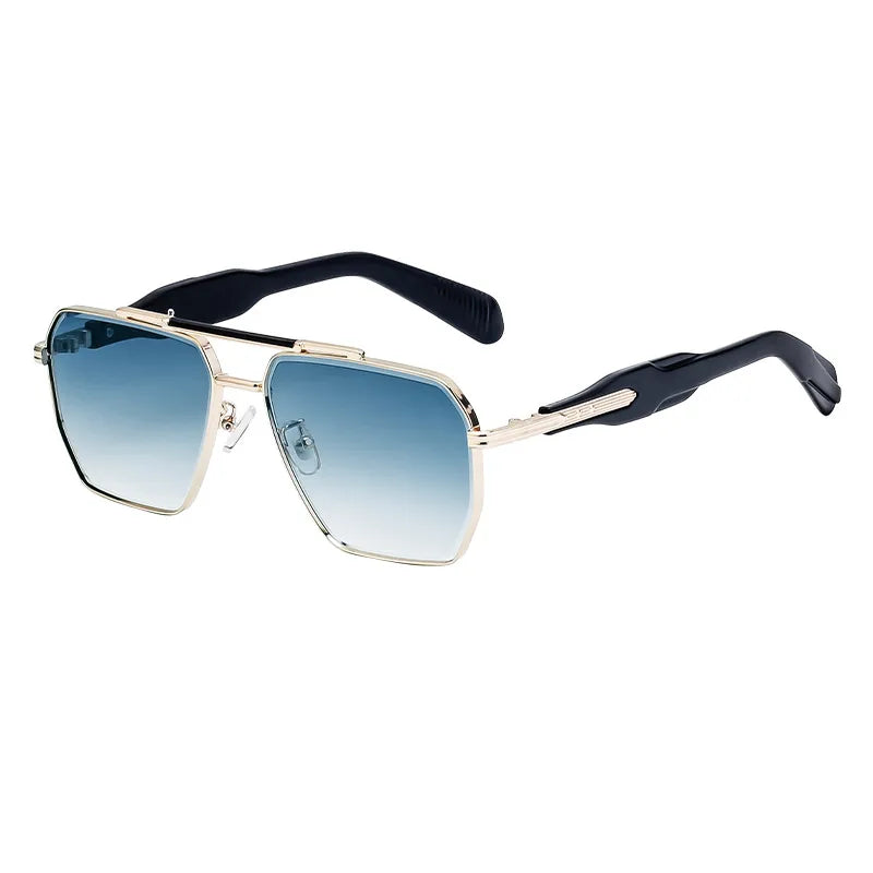 Vintage Style Classic Style Geometric Pc Square Full Frame Men's Sunglasses