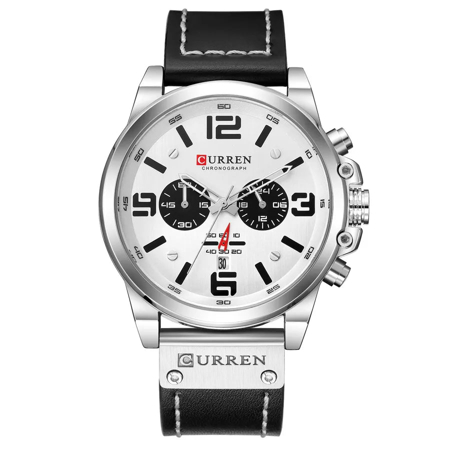 sports letter buckle quartz men's watches
