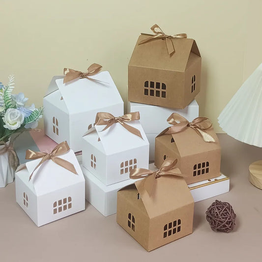 Creative Christmas Gingerbread House Gift Box Holiday Birthday Party Snack Cookie Packaging Box Festive airplane box