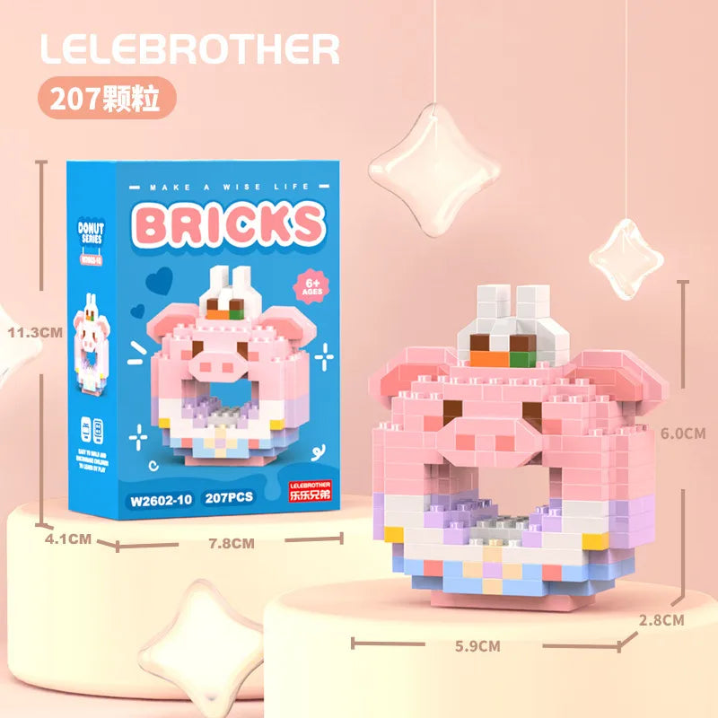 Children Unisex Animal Cartoon Plastic Building Toys