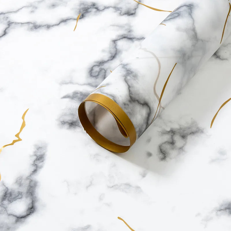 Elegant Simple Style Marble Plastic Date Festival Gift Wrapping Supplies Party Supplies Gift Wrapping Supplies 20 PCS/Package
