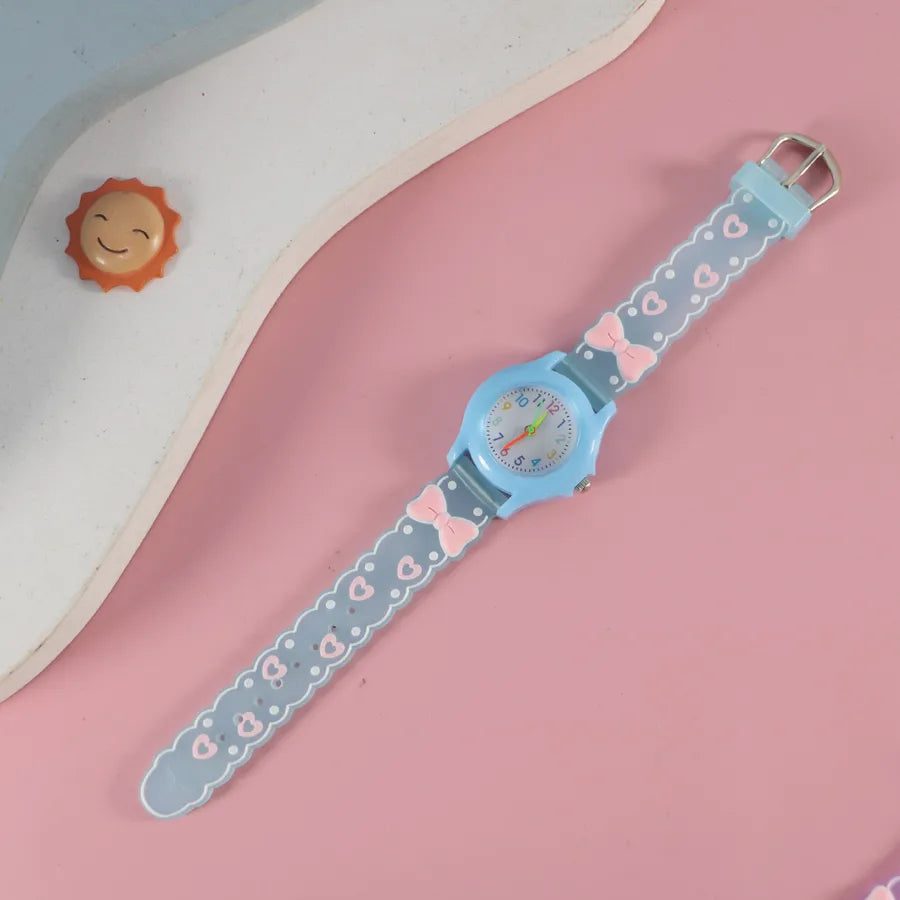 New PVC Color Case Cartoon Children's Quartz Watch Cute Creative Toy Watch Primary School Boys Girls Watch