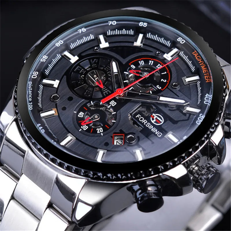 New hot sale forsining waterproof multifunctional mechanical watch men's fashion automatic mechanical watch
